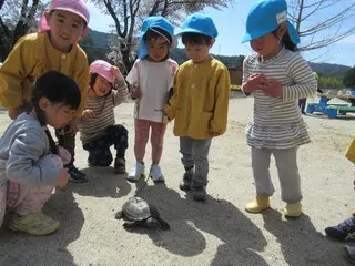 かめ吉　おはよう
