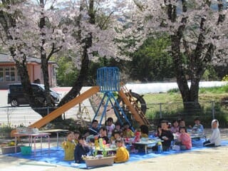 お花見給食