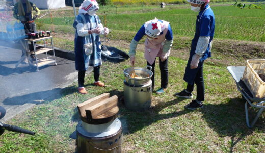炊き出し訓練をしました